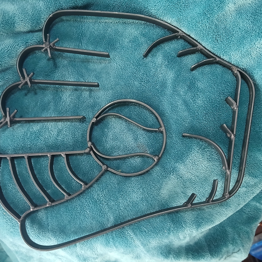 Black Metal Baseball Glove Wall Decor